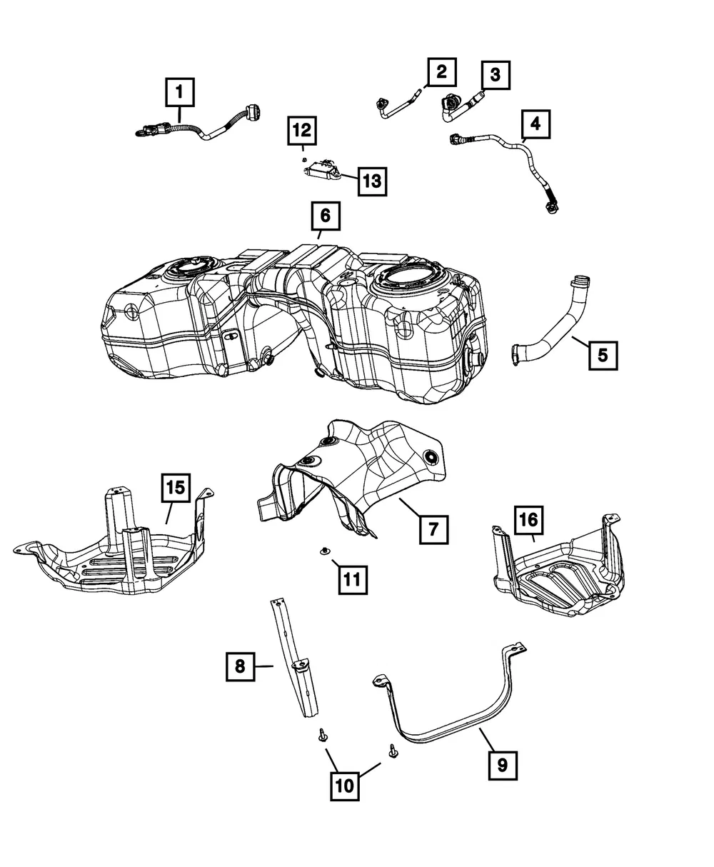 Fuel Tank Heat Shield - Mopar (68437336aa)