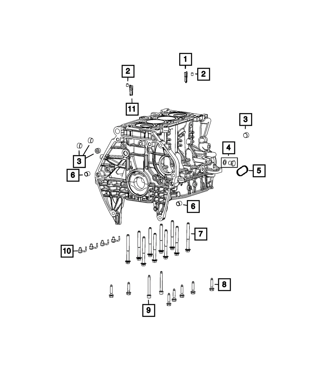 Piston Oil Cooler Jet - Mopar (68440267aa)