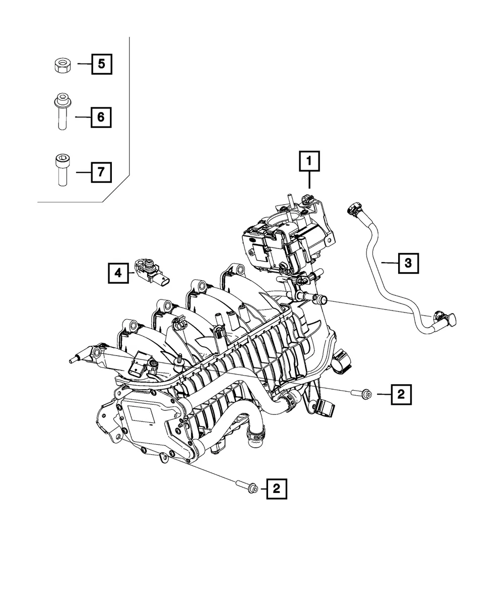 Intake Manifold - Mopar (68444563aa)