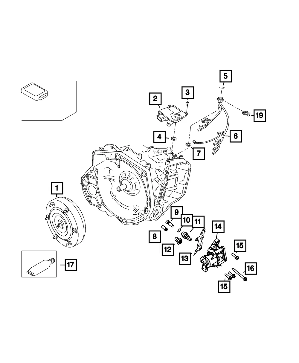 Transmission Control Module - Mopar (68445036aa)