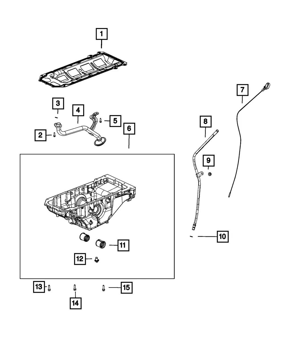 Engine Oil Pan - Mopar (68447708af) - view 4
