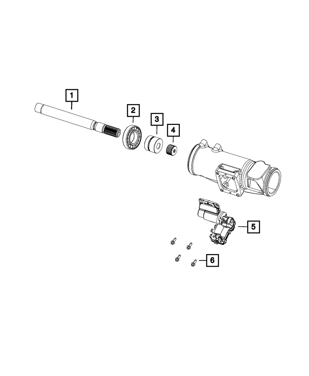Axle Locker Actuator - Mopar (68449591AA) - view 8