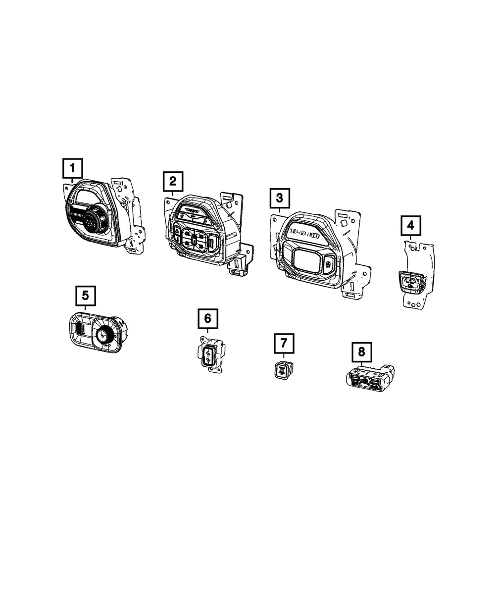 Transfer Case Switch - Mopar (68454662ac)