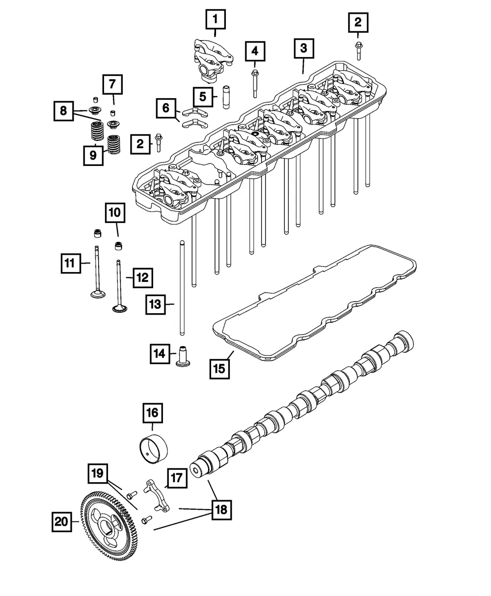Engine Camshaft - Mopar (68455202aa)