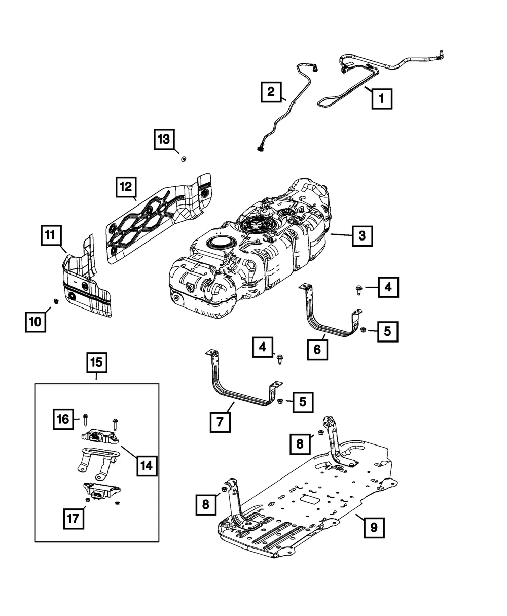Fuel Tank Shield - Mopar (68459461aa) - view 4