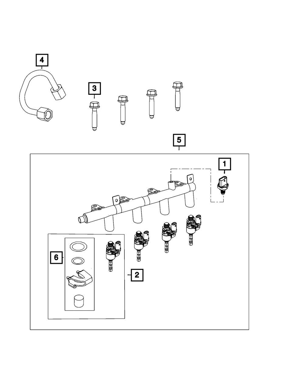 Fuel Injector - Mopar (68460565aa)