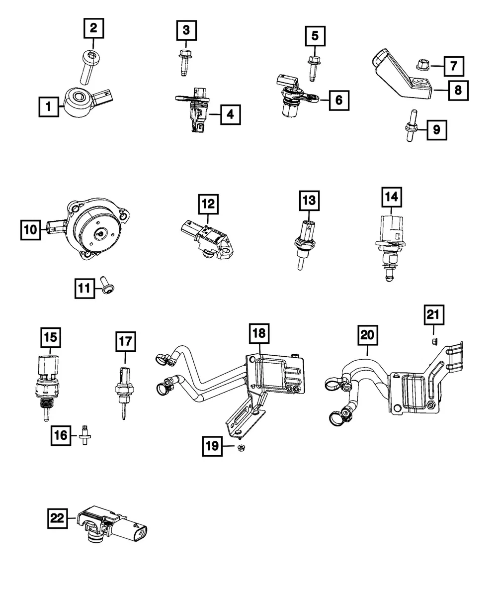 Differential Pressure Sensor Bracket - Mopar (68461227AB) - view 4