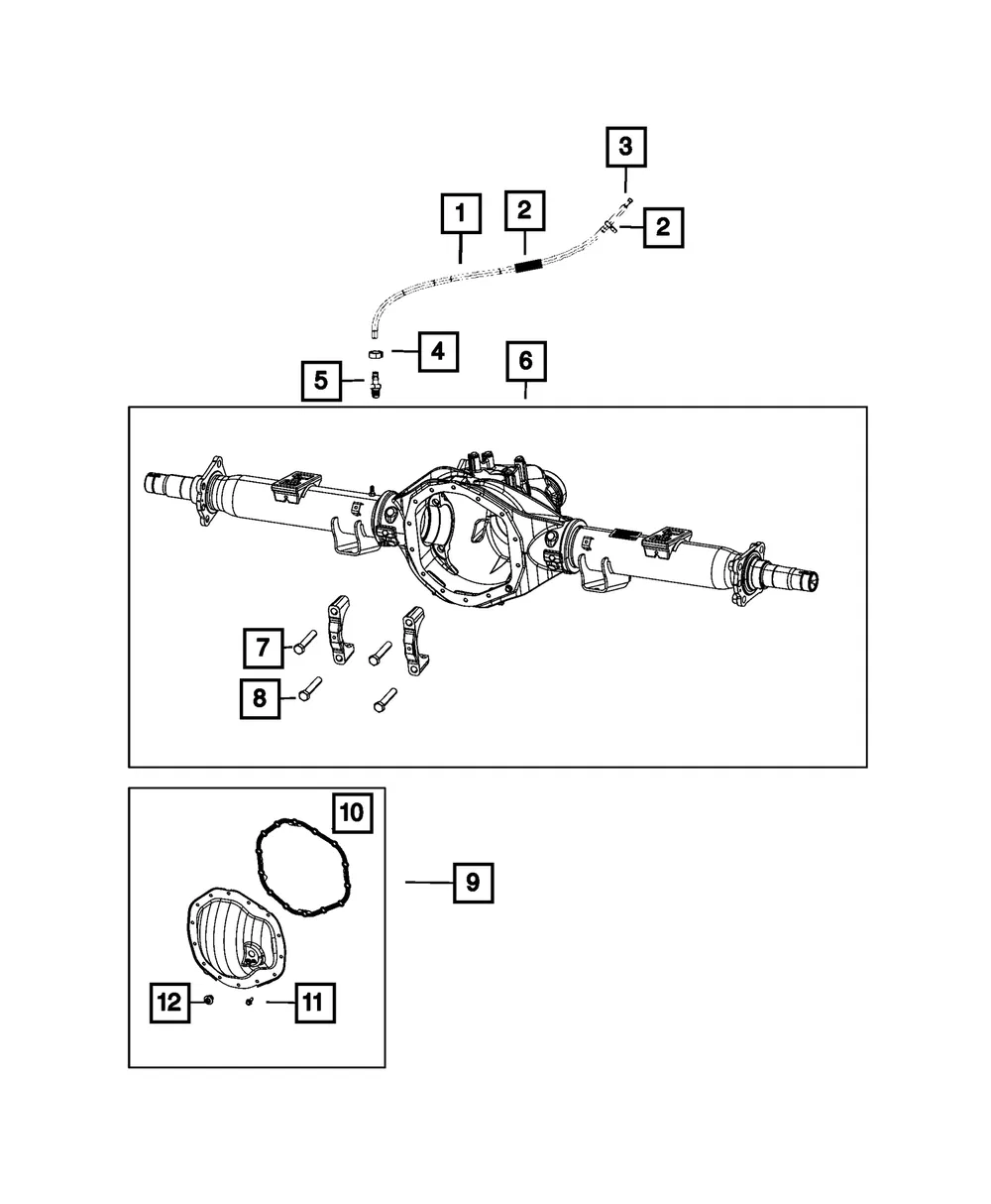 Differential Cover Kit - Mopar (68462342AD)