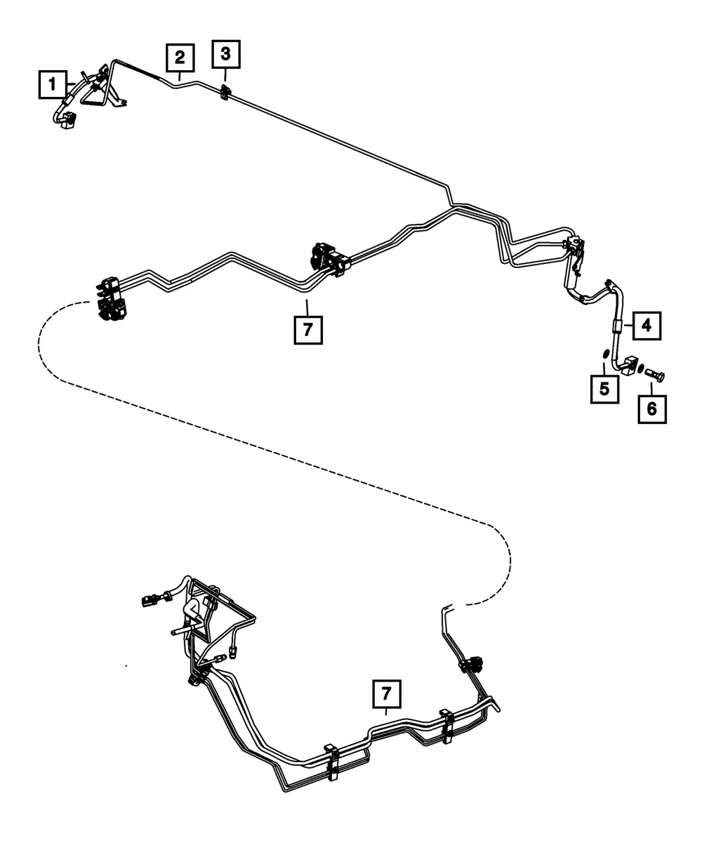 Fuel Line Bundle - Mopar (68464852aa)