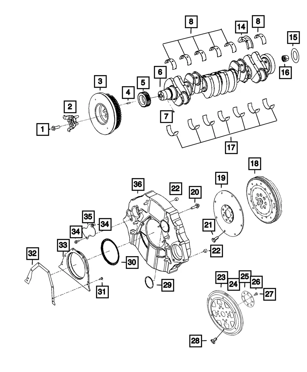 Engine Flex-Plate Kit - Mopar (68481771aa)
