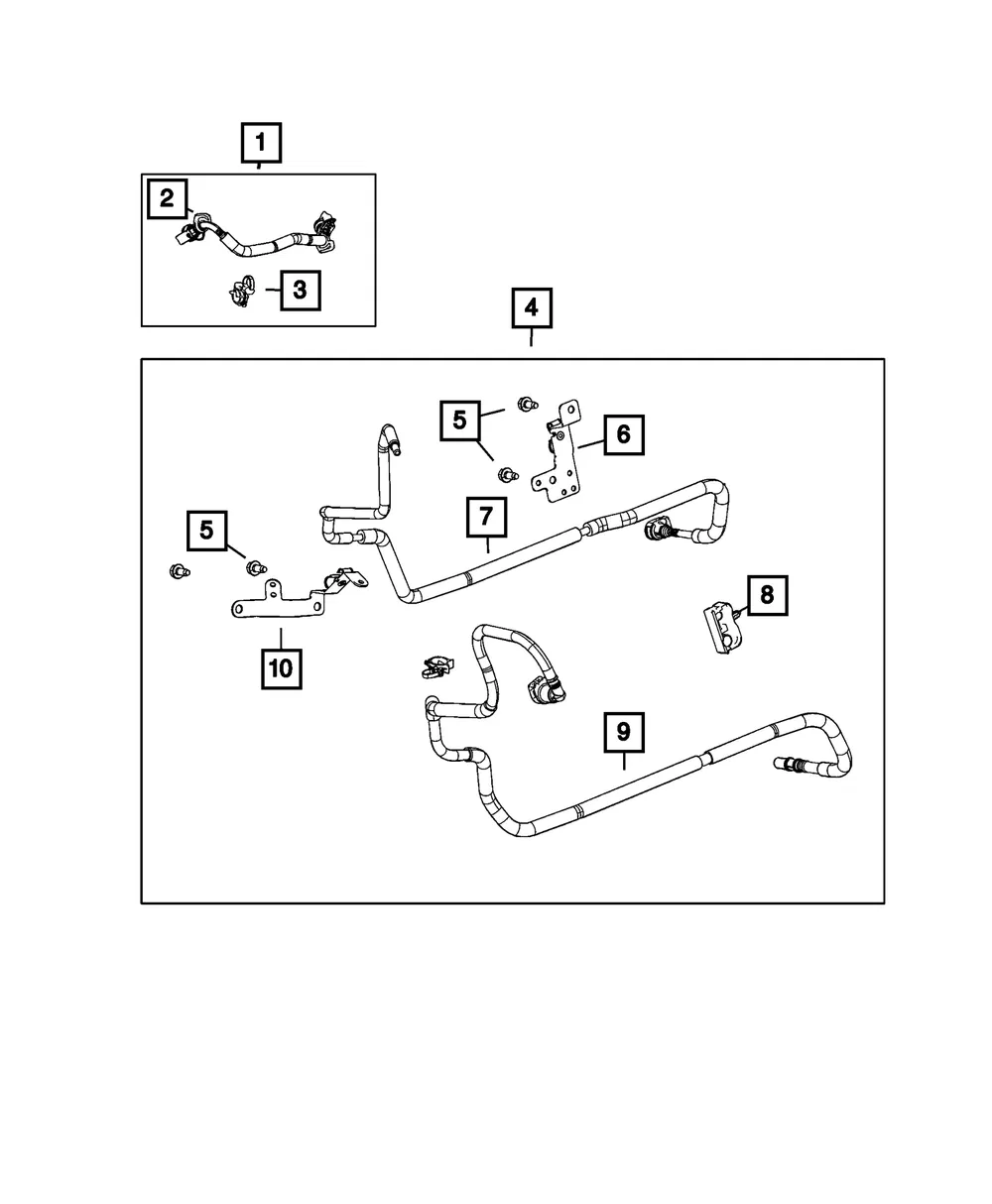 Fuel Line Bracket - Mopar (68487312ab)