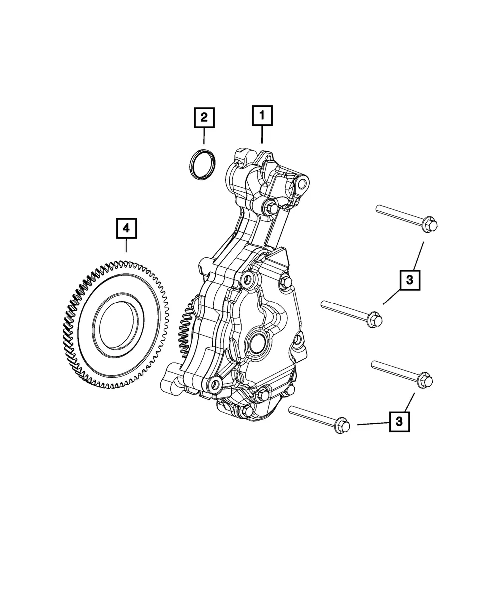 Engine Oil Pump - Mopar (68489996aa) - view 6