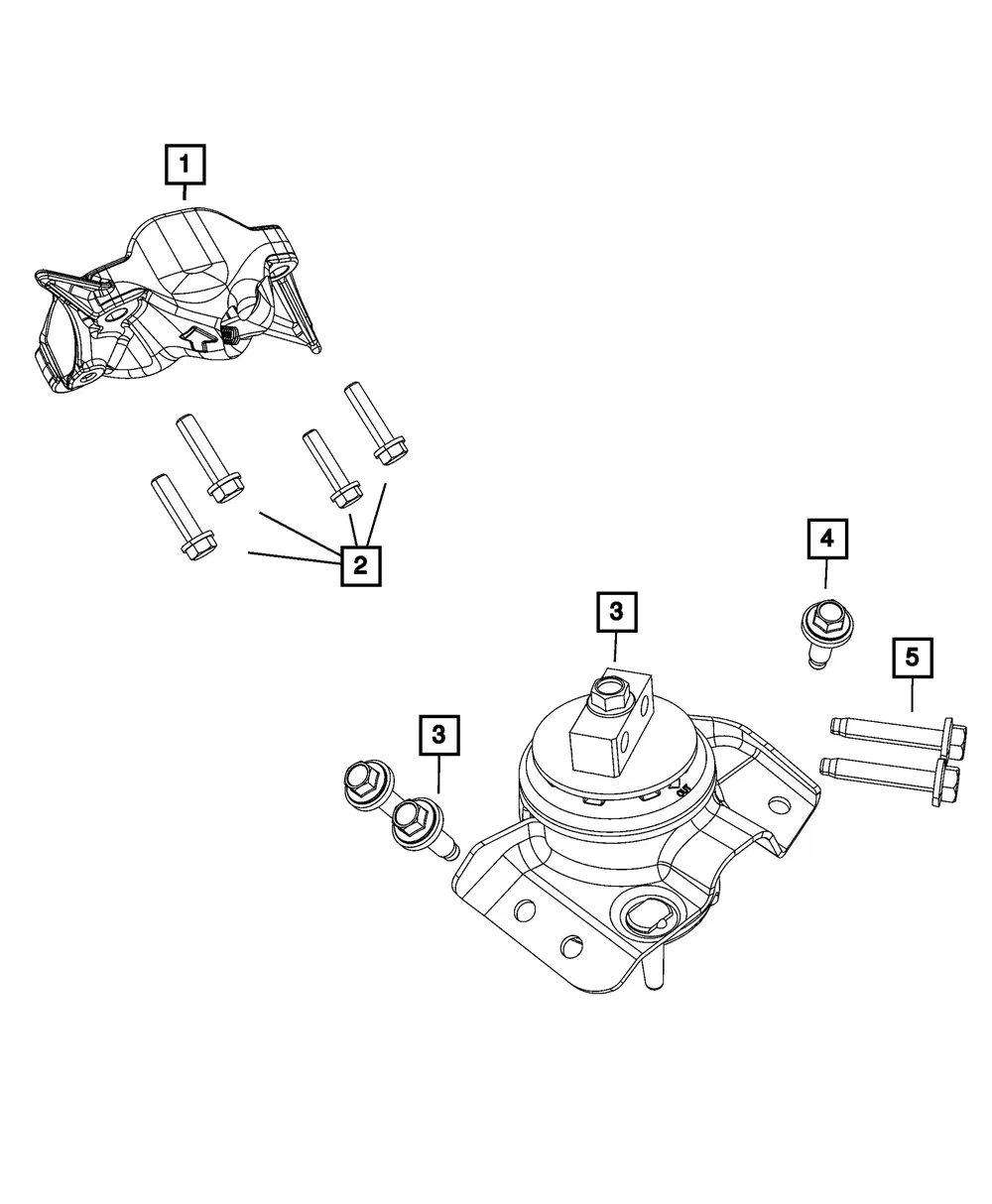 Engine Mount Bracket - Mopar (68490439aa) - view 4