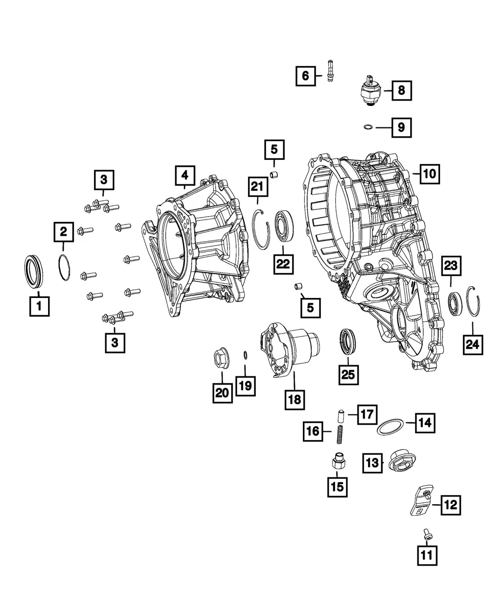 Transfer Case Extension - Mopar (68490491AB) - view 2