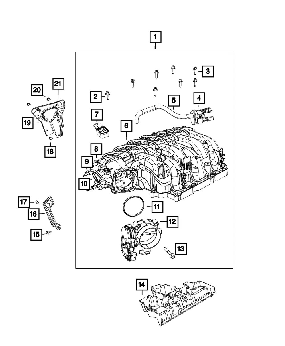 Intake Manifold - Mopar (68490796aa)