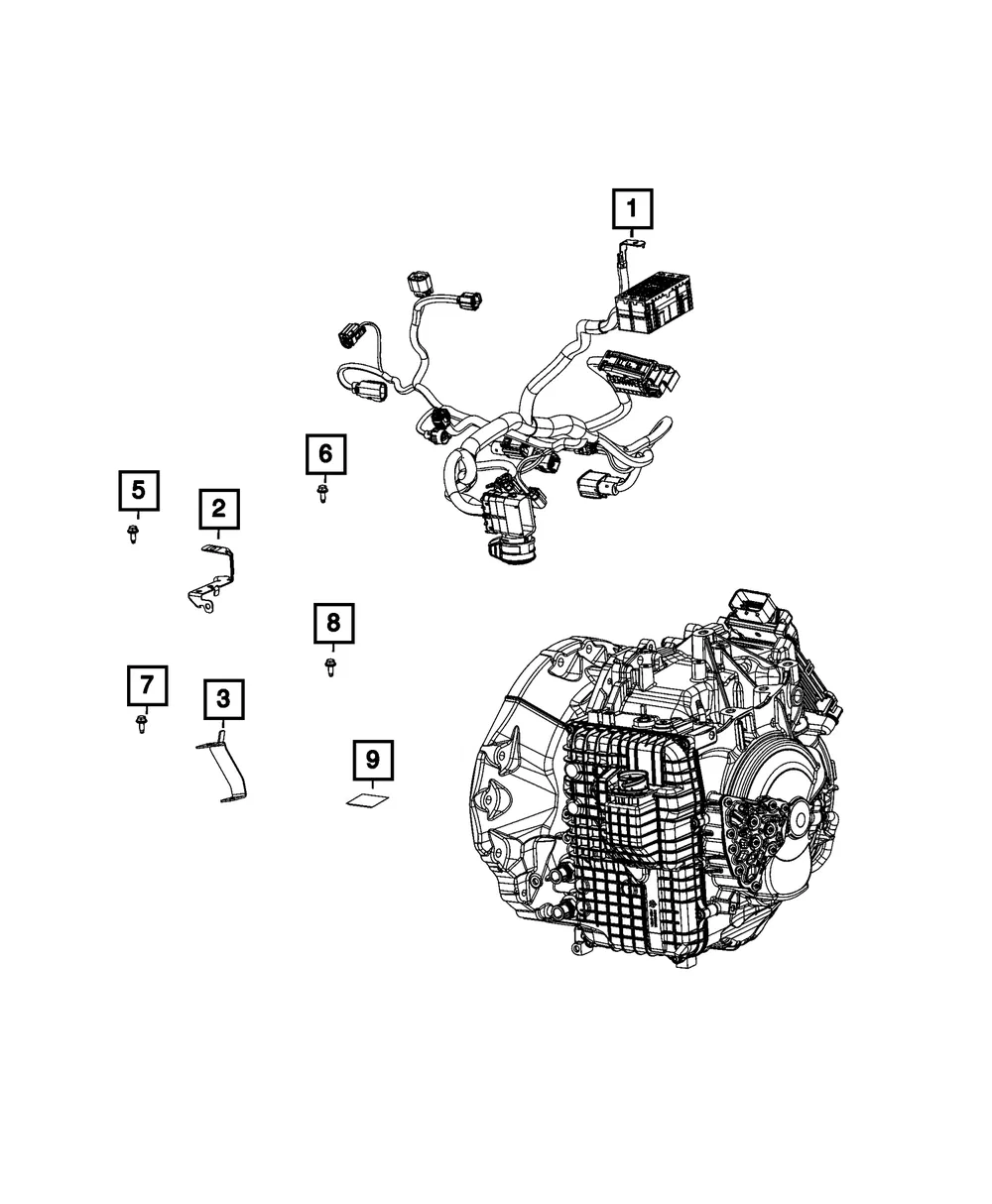 Transmission Wiring - Mopar (68492614aa)