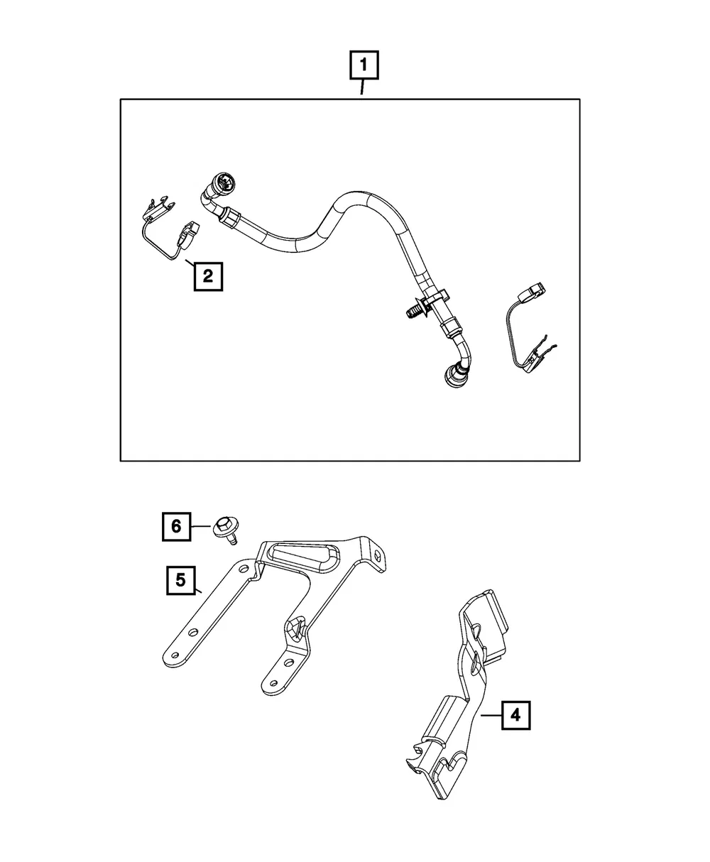 Fuel Line Bracket - Mopar (68493404ac) - view 4