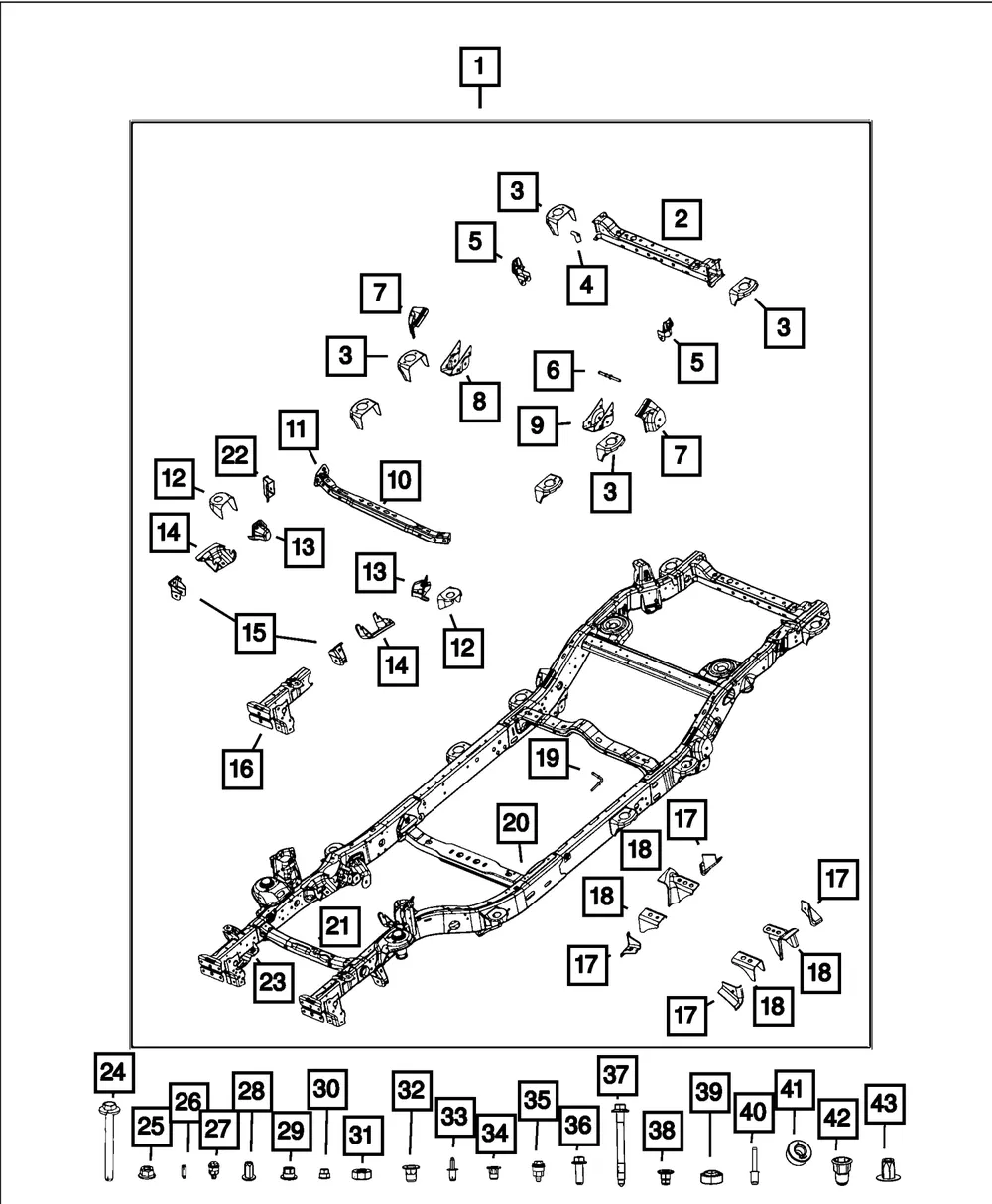 Engine Support Bracket, Left - Mopar (68494528aa)