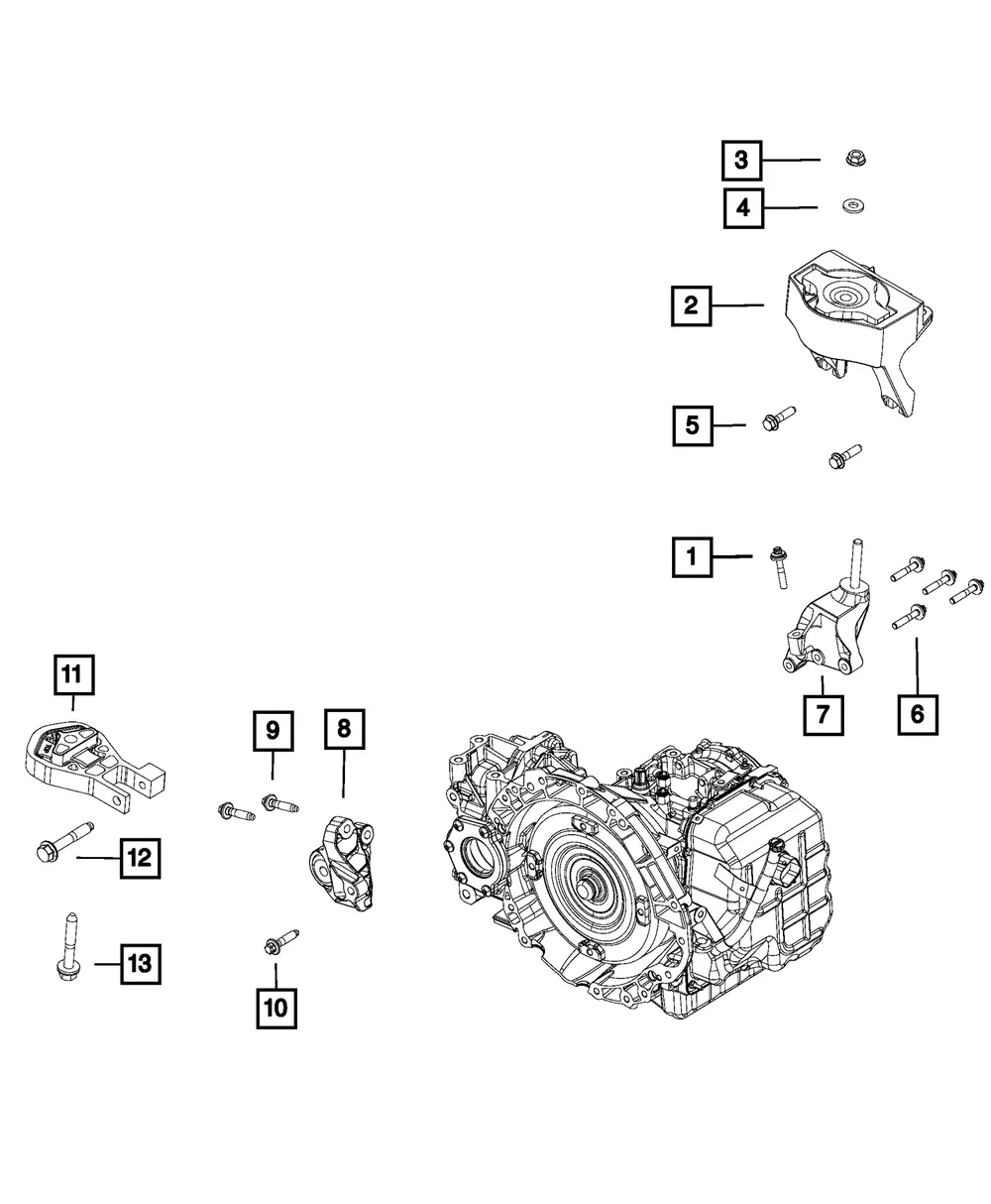 Engine Mount Bracket Kit - Mopar (68501446AA) - view 5