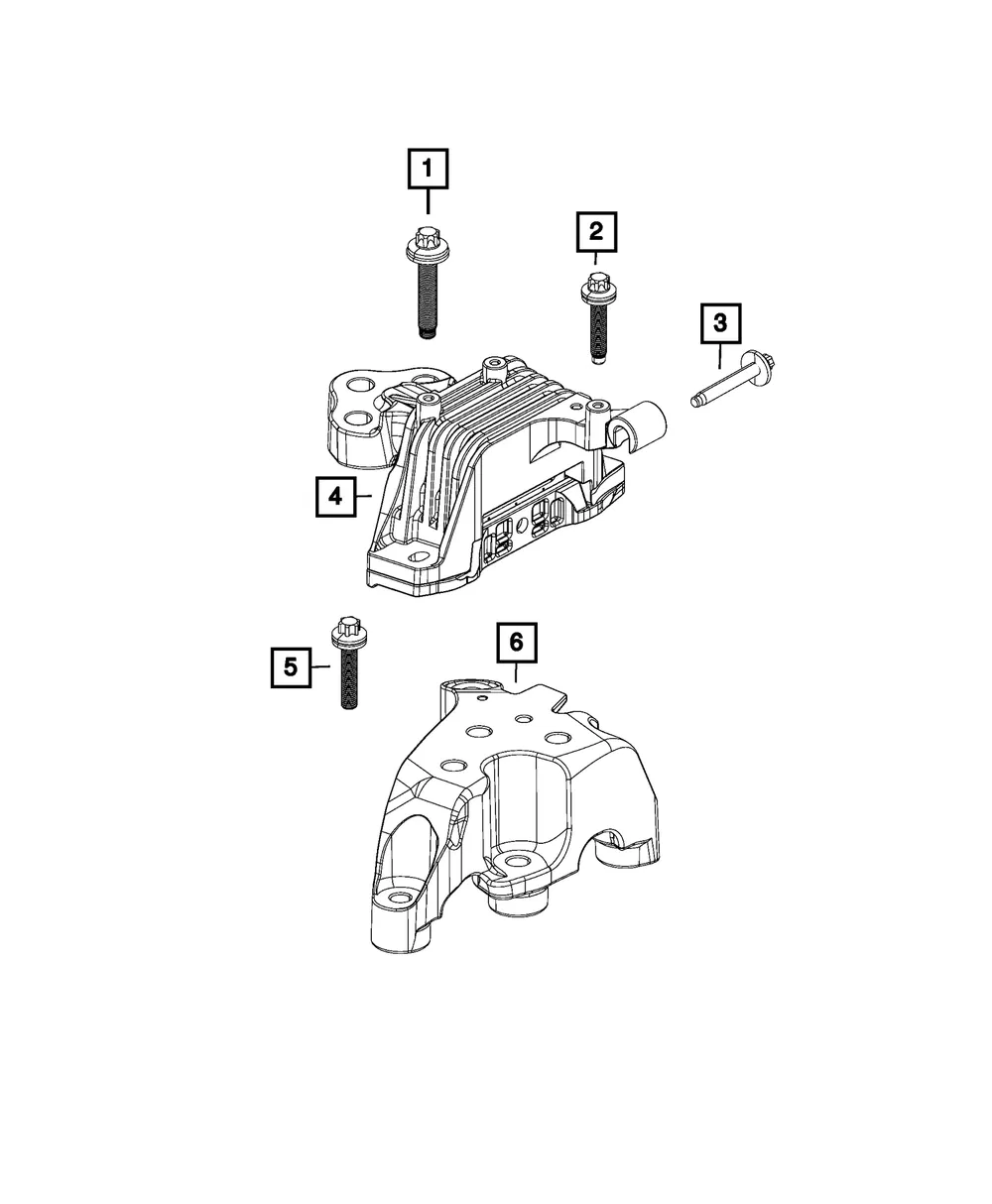 Transmission Mount Bracket - Mopar (68502206aa) - view 4