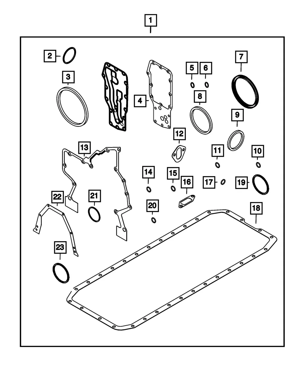 Engine Gasket Kit - Mopar (68503526aa) - view 4