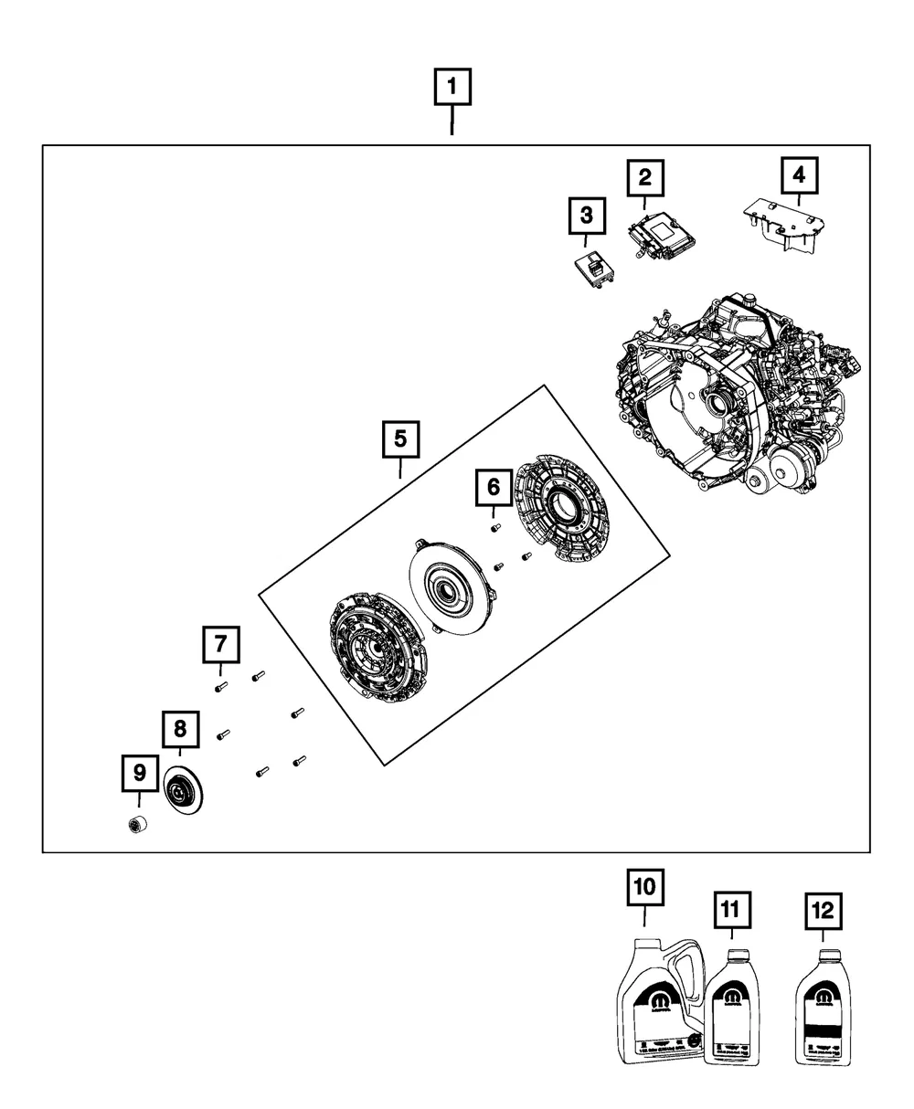 Transmission Control Module - Mopar (68503925aa)