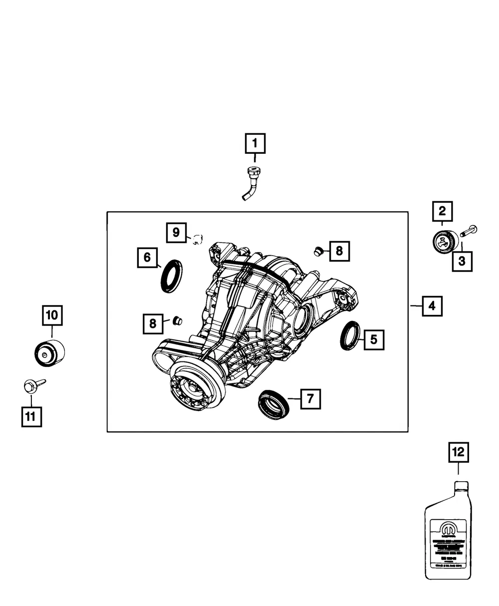 Rear Axle Differential - Mopar (68504043AC)