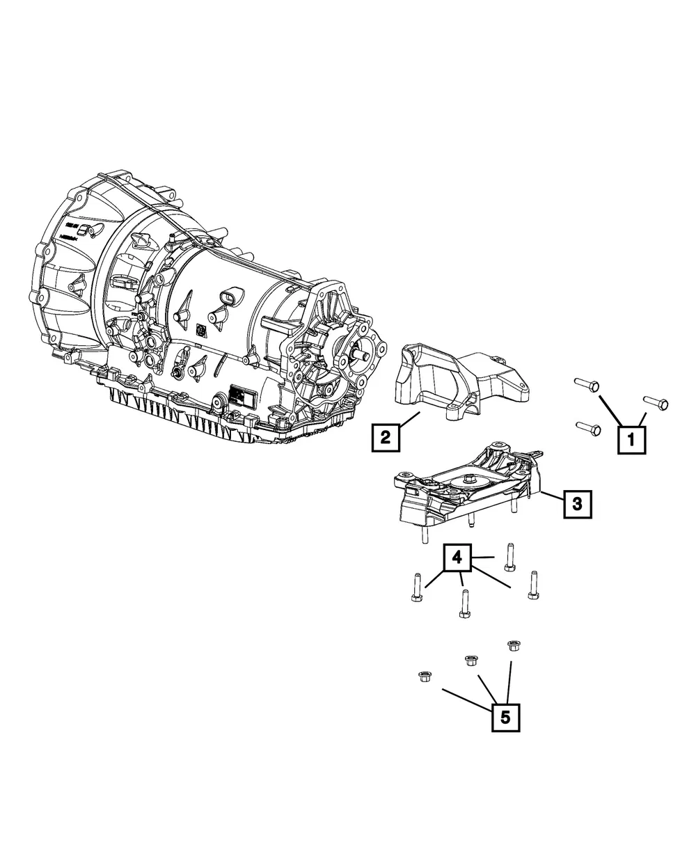 Transmission Mount Bracket - Mopar (68504801aa) - view 4