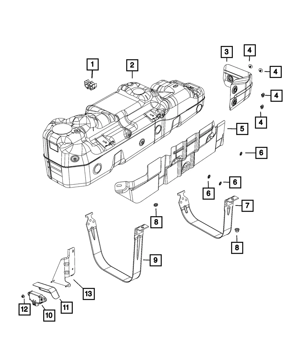 Fuel Tank - Mopar (68518029ab)
