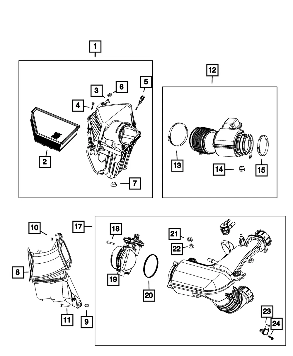 Throttle Body Gasket - Mopar (68519481AA)