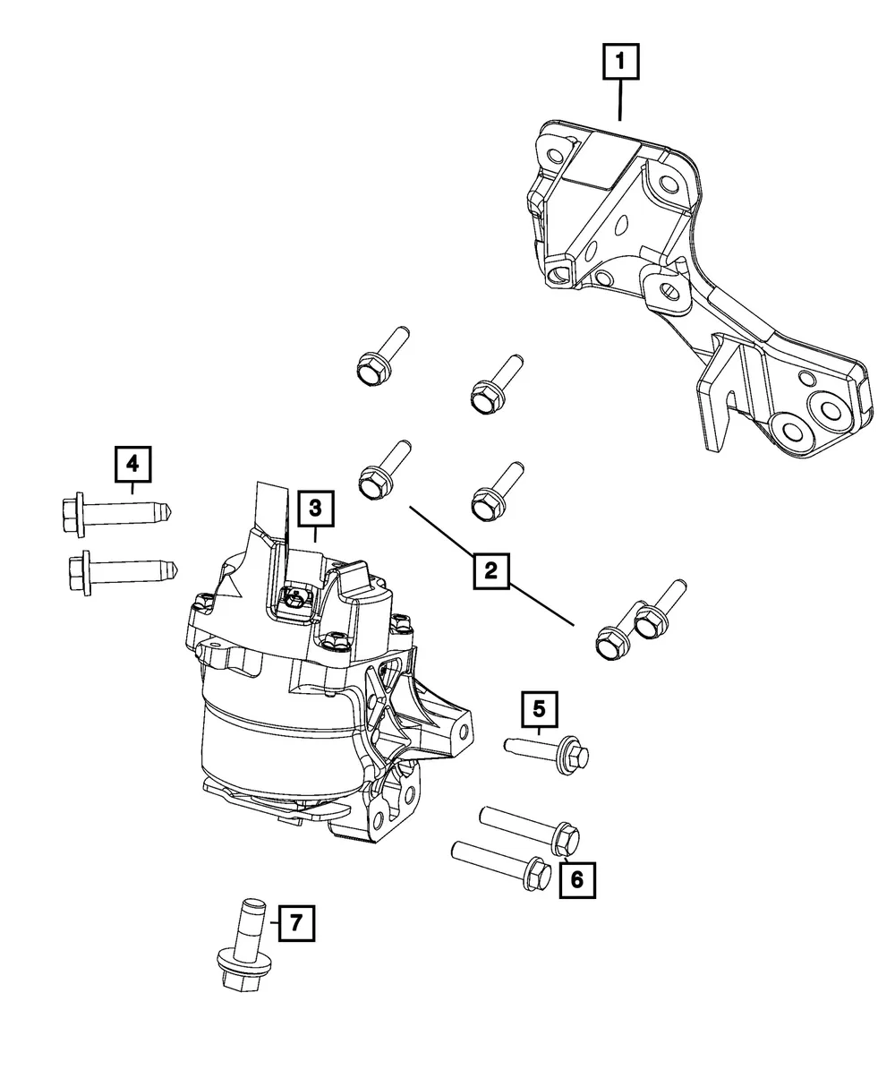 Engine Mount Isolator - Mopar (68519624AA)