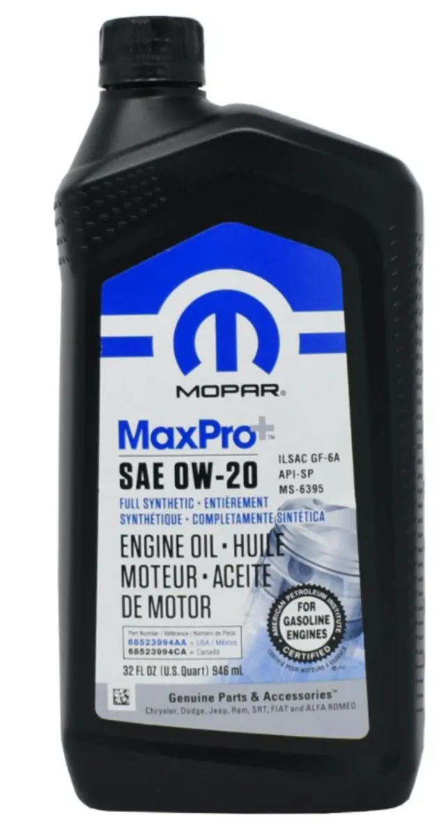 0w20 Engine Oil - Mopar (68523994aa)