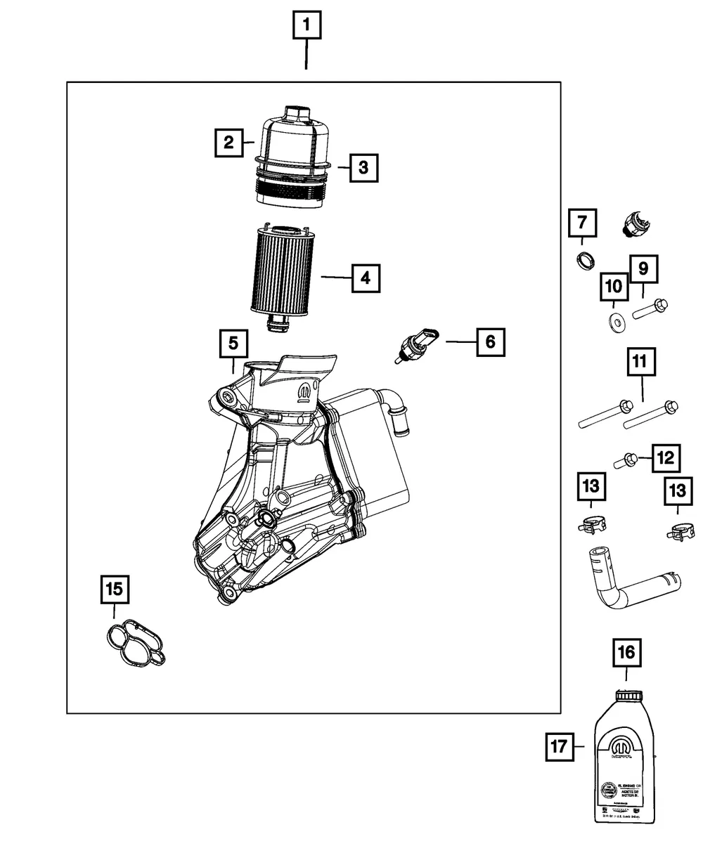 5w40 Engine Oil - Mopar (68524020AB)