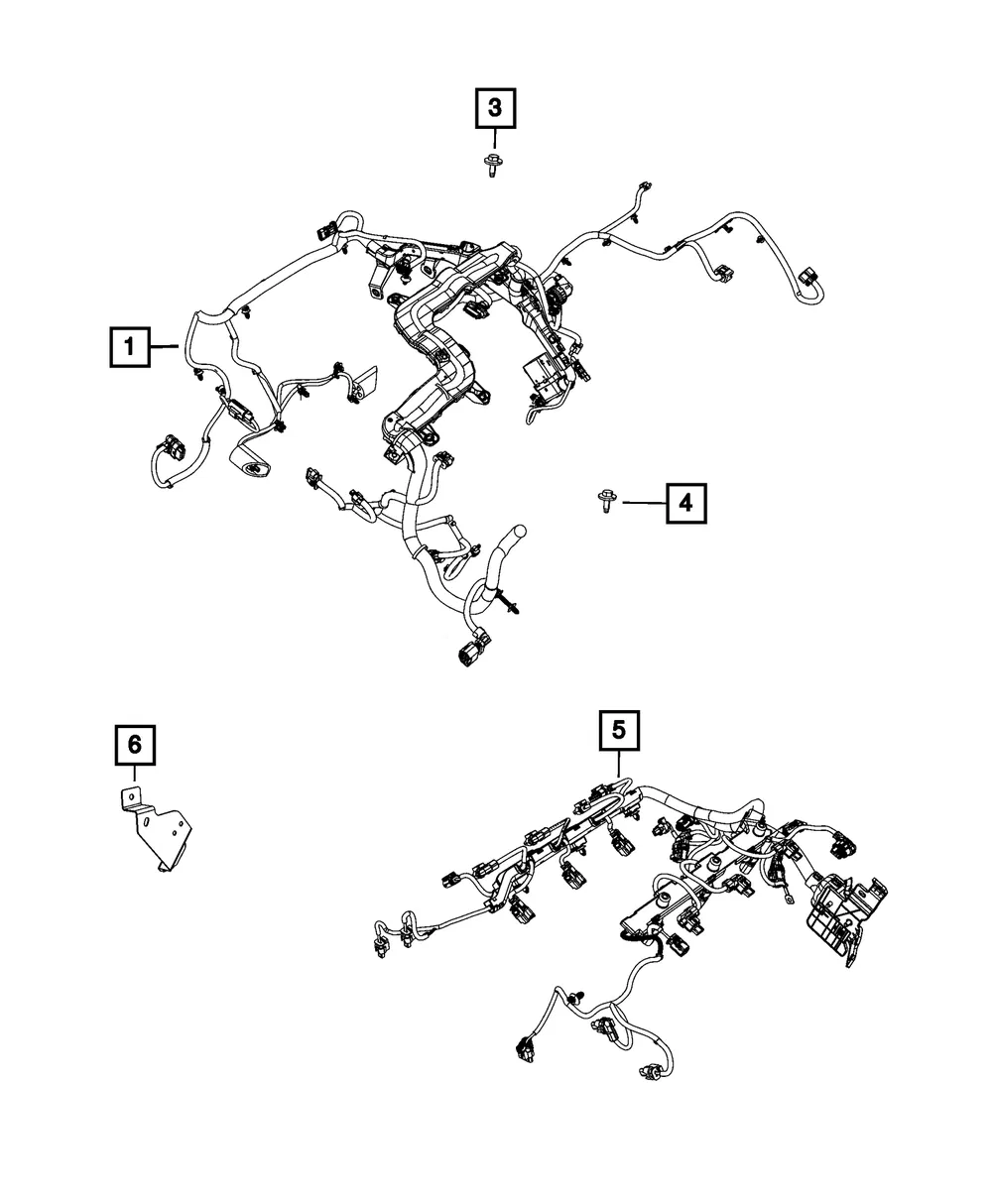 Engine And Transmission Wiring - Mopar (68530781AB)