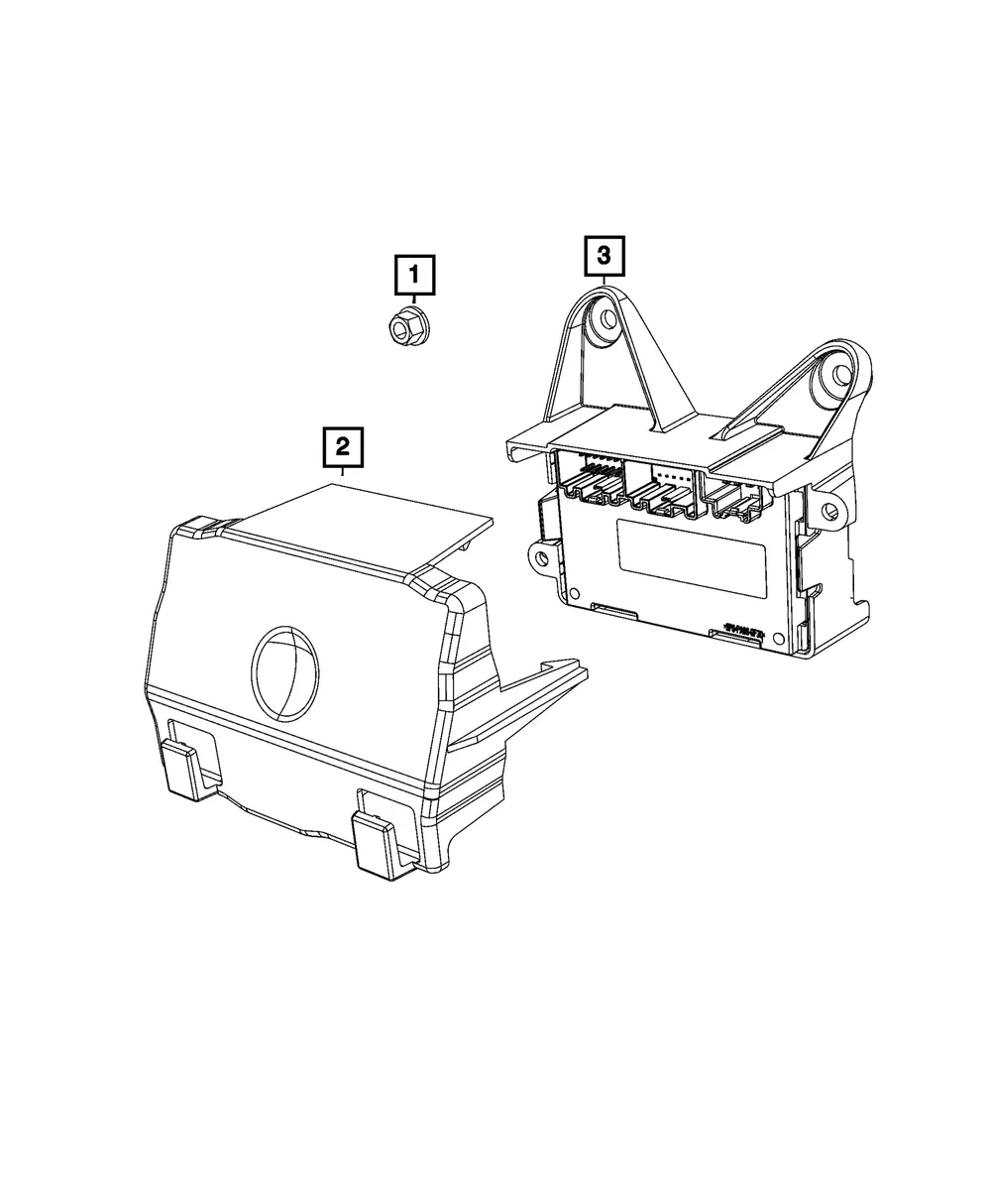 Transfer Case Control Module - Mopar (68533587AB)
