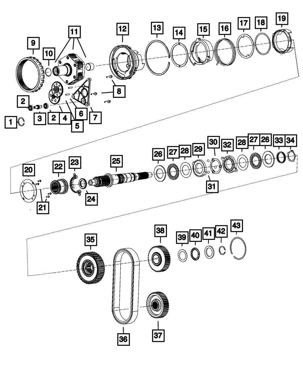 Transfer Case Chain - Mopar (68533781aa) - view 4