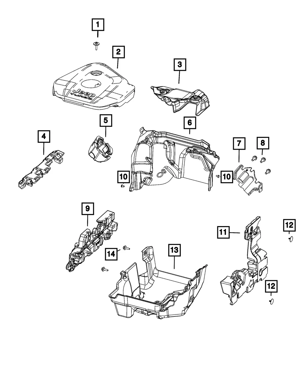 Engine Block Cover, Left Side - Mopar (68534141AB)