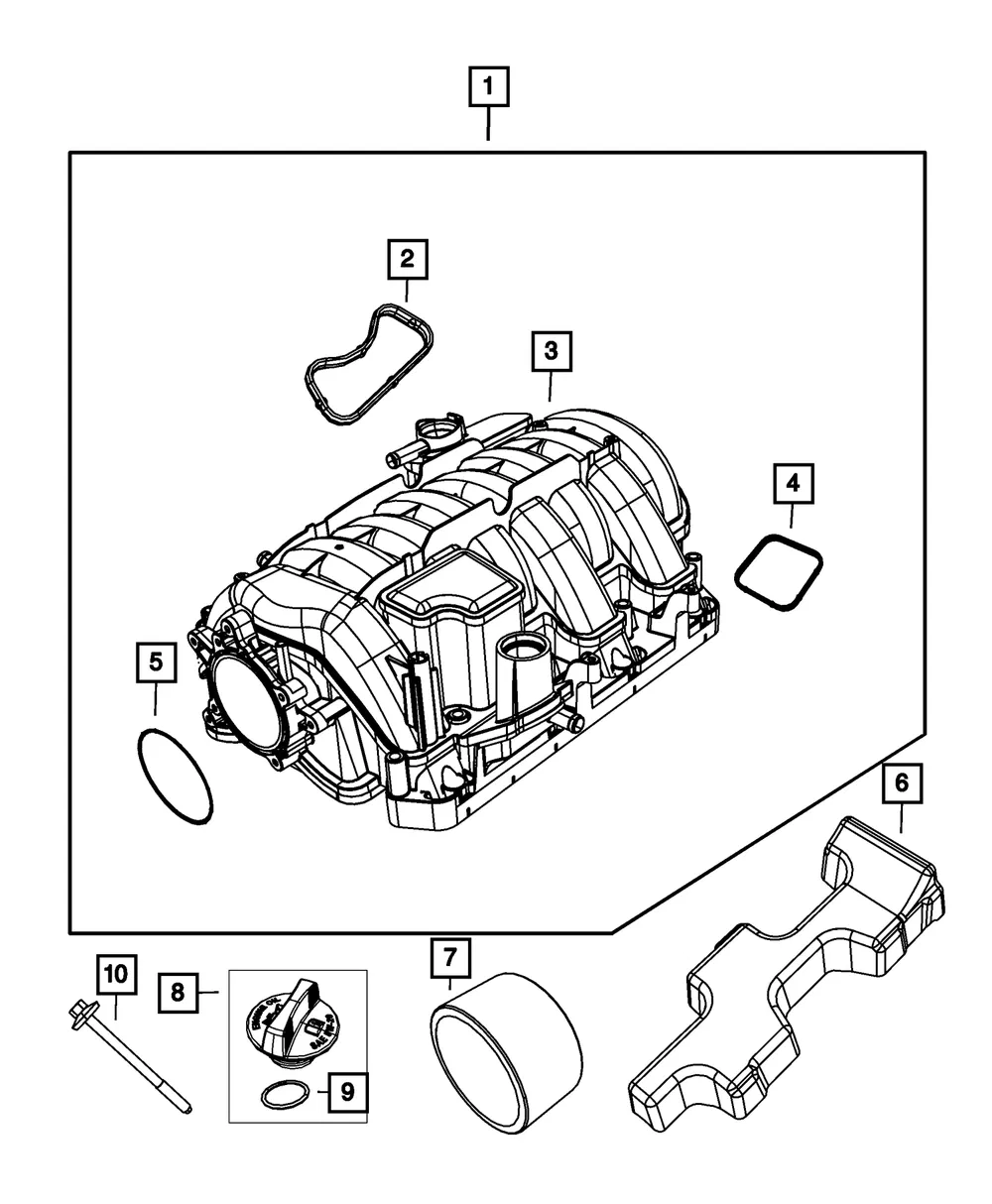 Engine Intake Manifold Kit - Mopar (68540428aa)