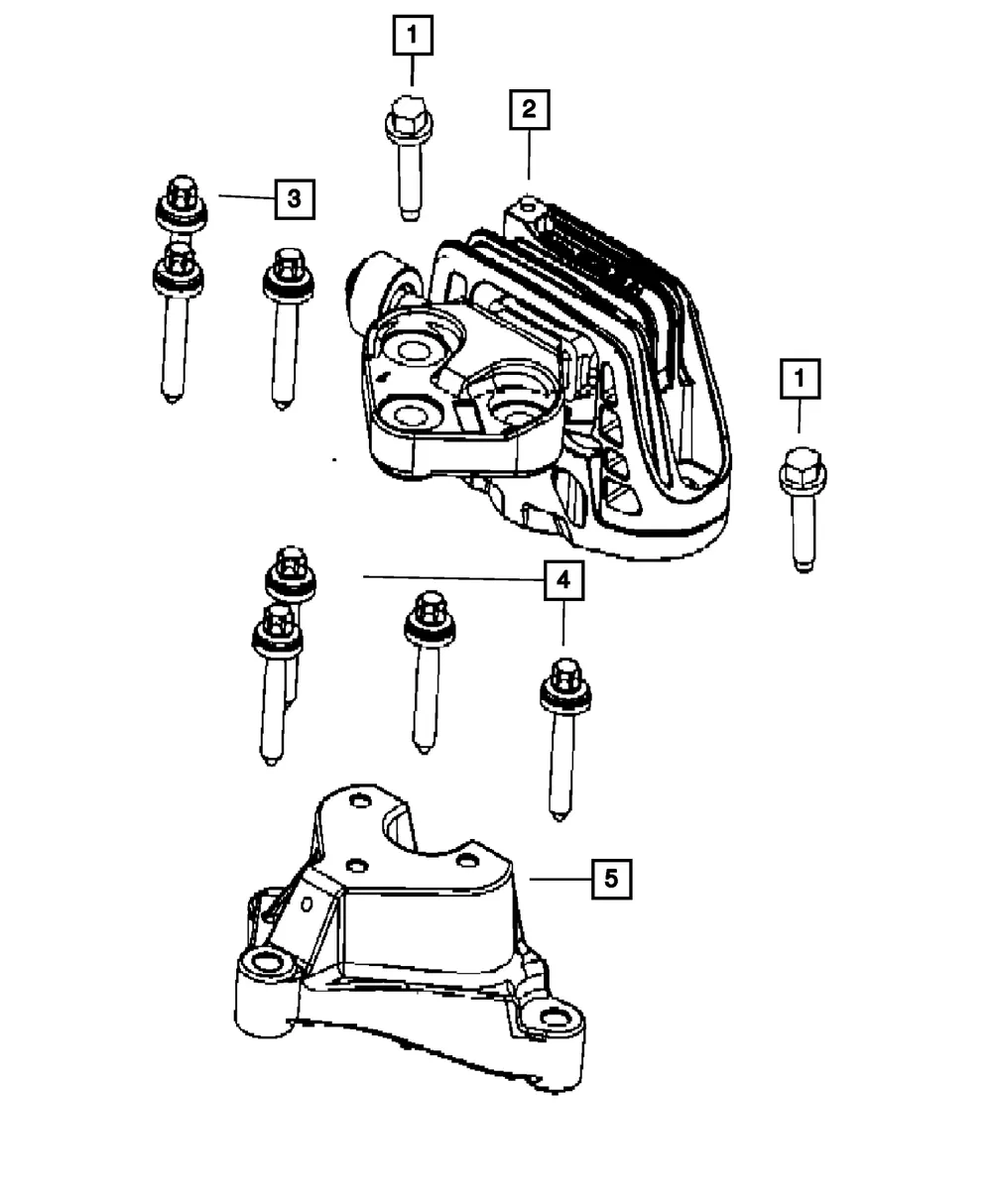 Transmission Mount Bracket - Mopar (68548797aa)