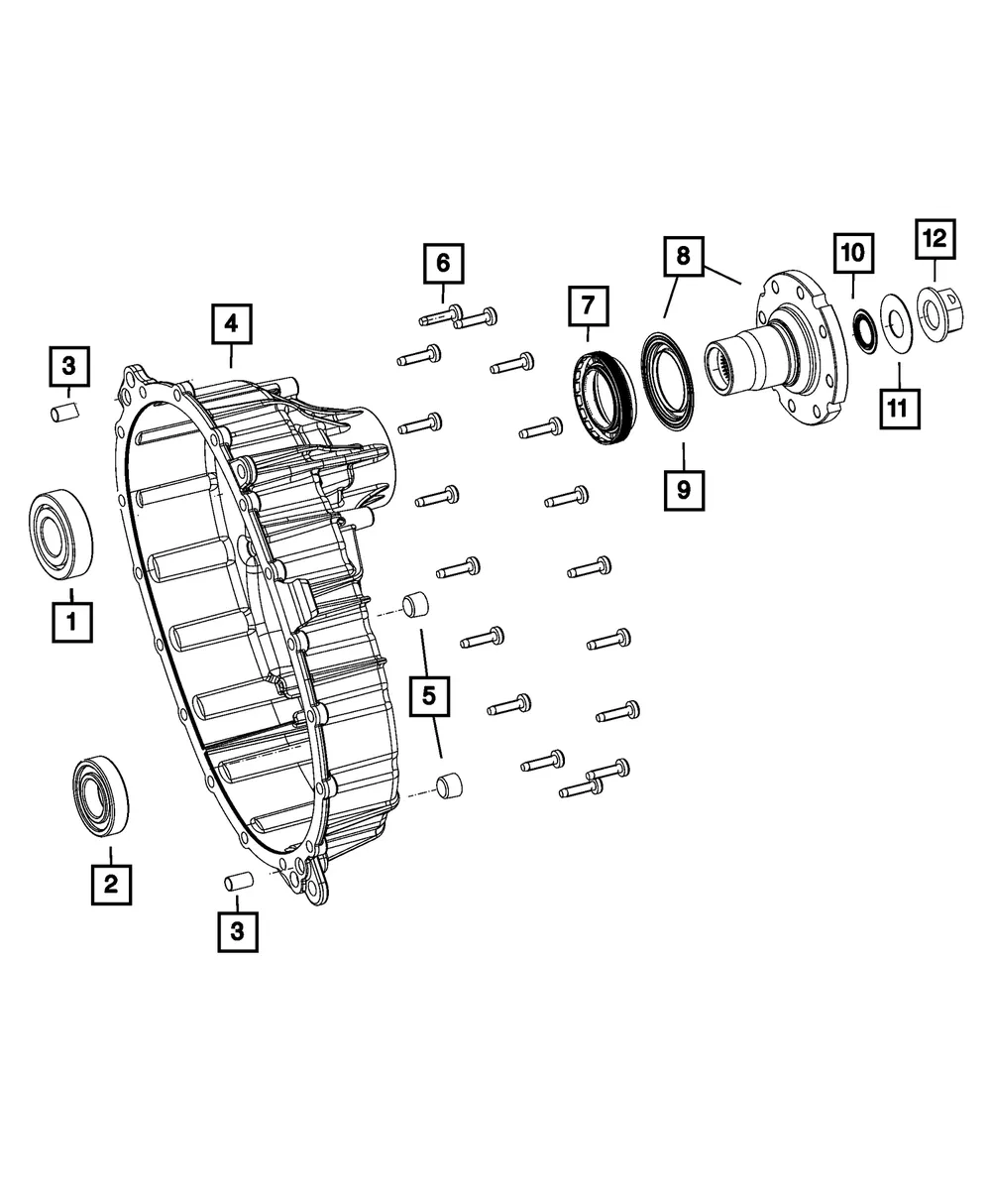 Transfer Case Flange - Mopar (68548960aa) - view 3