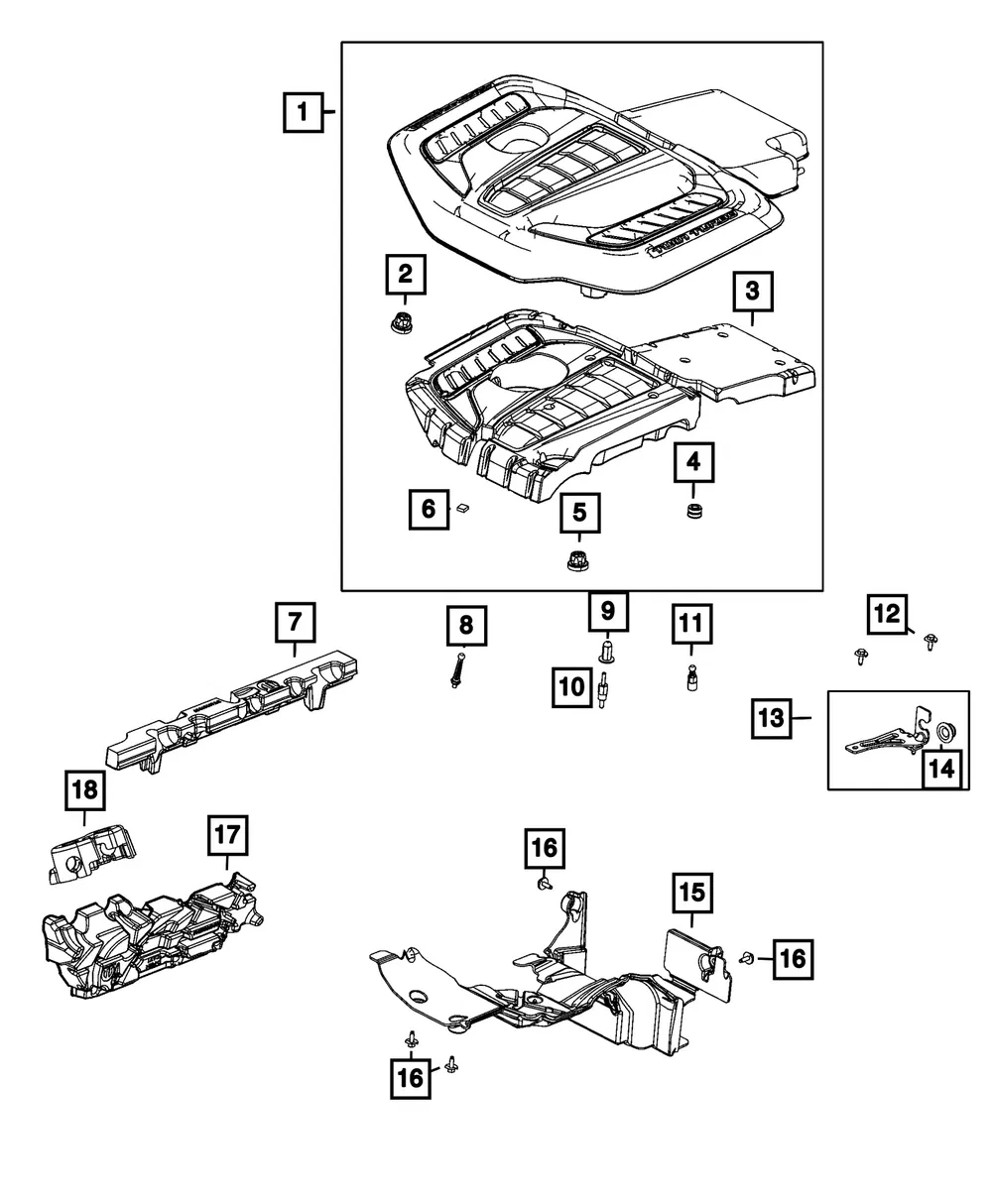 Engine Cover - Mopar (68564737AC)