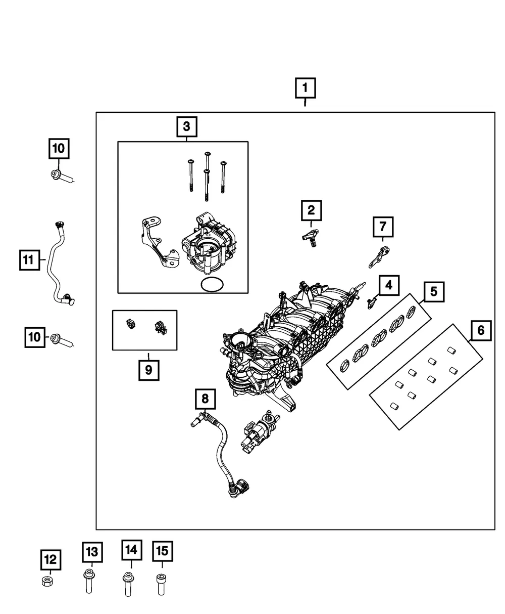 Intake Manifold - Mopar (68565245aa)
