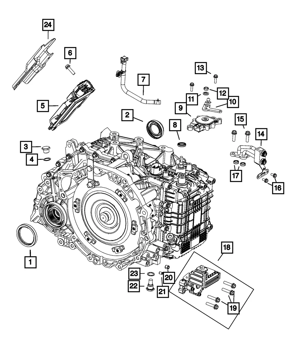 Transmission Control Module Bracket - Mopar (68568409AB)