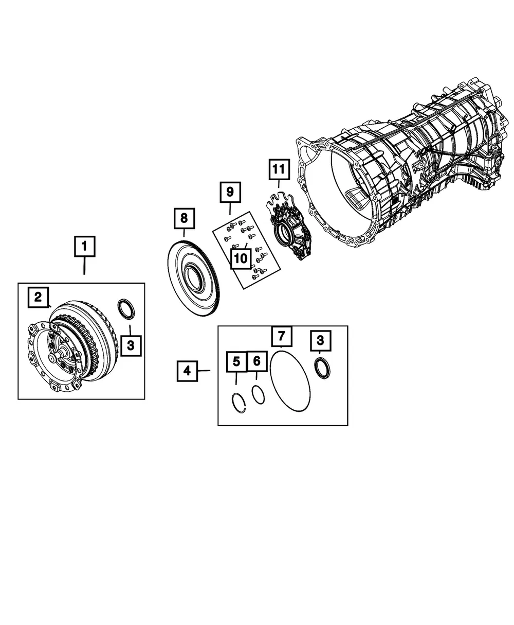 Torque Converter - Mopar (68569338AA)