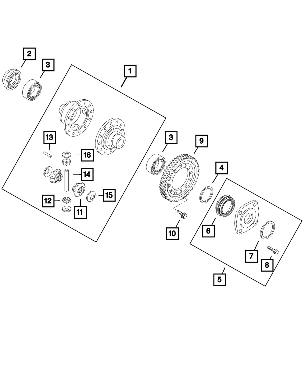 Differential Pinion Shaft - Mopar (68570990aa)