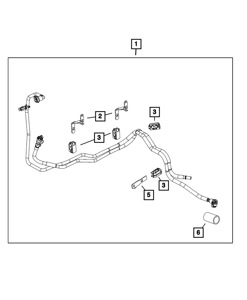 Fuel Line Bundle - Mopar (68571544AD) - view 3