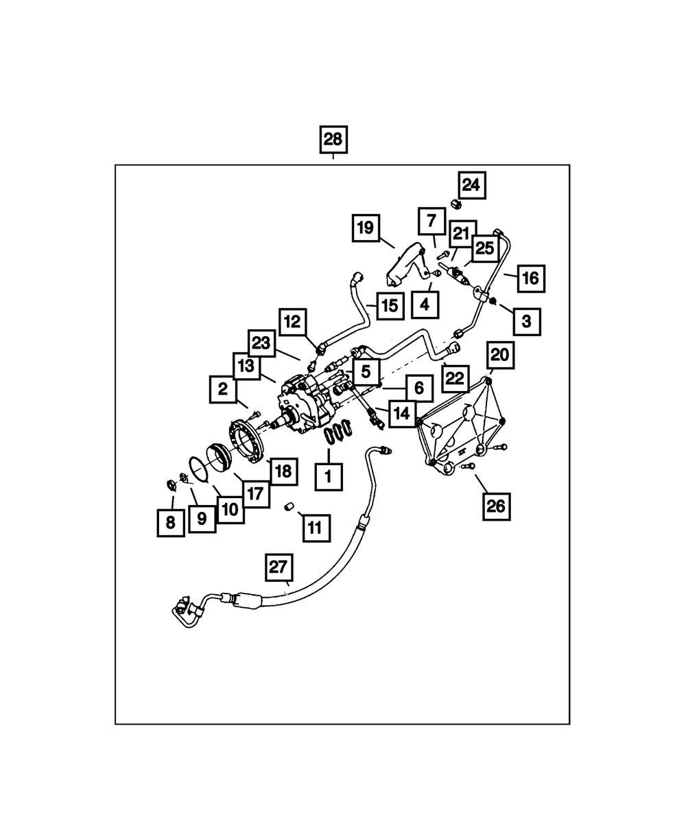 Fuel Injector Supply Tube - Mopar (68573995aa)