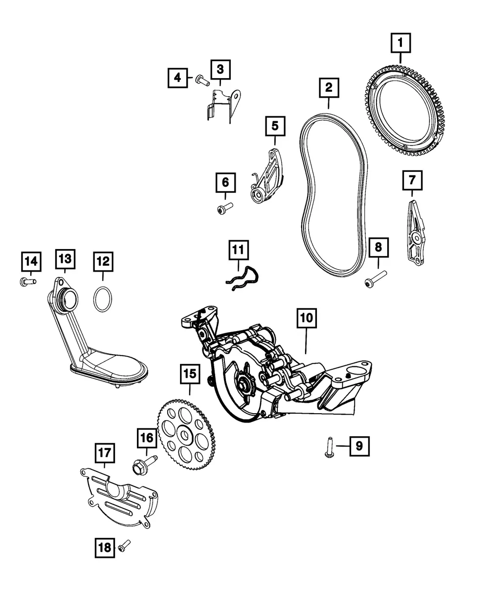 Engine Oil Pump - Mopar (68585094AI) - view 3