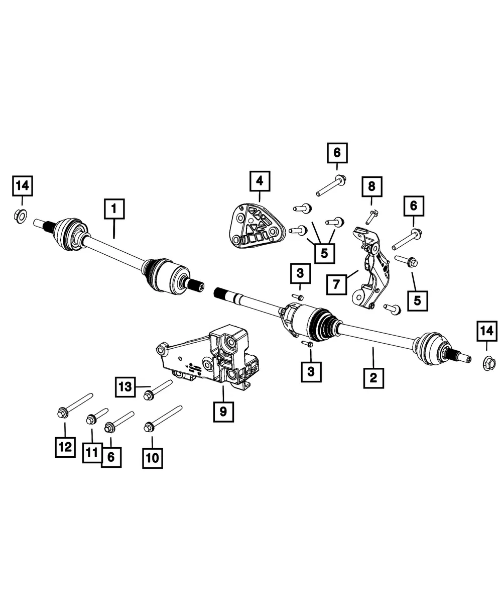 Differential Bracket - Mopar (68585115AD)