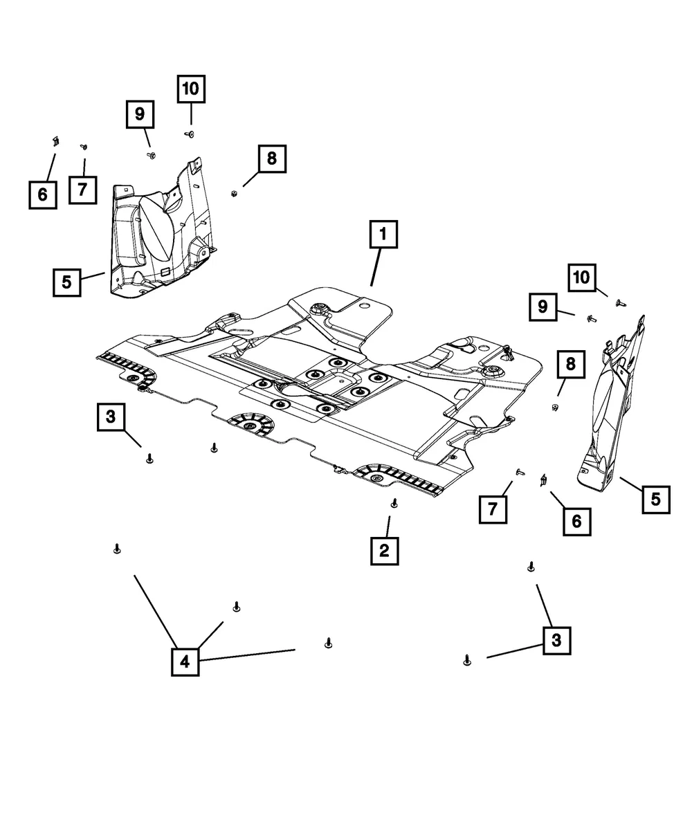 Engine Cover, Right - Mopar (68589075aa)